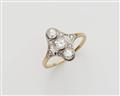 An Art Deco 14k gold diamond Marquise ring. - image-1