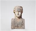 Marble bust of a double-faced caryatid - image-3