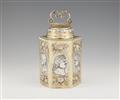 A large parcel gilt Baroque silver flask - image-2