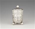 An Augsburg parcel gilt silver beaker and cover - image-1