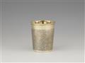 An Augsburg silver gilt snakeskin beaker - image-1