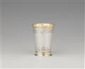 A small Augsburg parcel gilt silver beaker - image-1