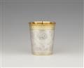 A Nuremberg parcel gilt silver flower beaker - image-1