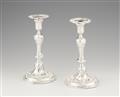 A pair of Antwerp silver candlesticks - image-1