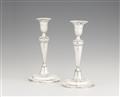 A pair of silver candlesticks made for King Frederik VI of Denmark and Norway - image-1