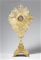 A large Neoclassical silver gilt monstrance - image-1