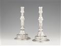 A pair of Genoan silver candlesticks - image-1