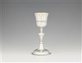 A Sicilian parcel gilt silver communion chalice - image-1