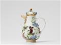 A Meissen porcelain coffee pot with hydrangea relief - image-1