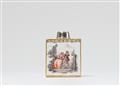 A Meissen porcelain tea caddy with Watteau motifs - image-2