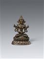 A bronze figure of Buddha Amitayus. Late 19th century - image-1