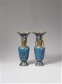 A pair of cloisonné enamel vases. Second half 19th century - image-2