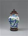 A wucai baluster jar. Transitional period, 17th century - image-2