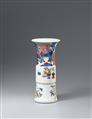 A wucai beaker vase. Kangxi period (1662-1722) - image-1