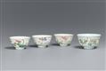 A fine group of four famille rose bowls. Yongzheng period (1723-1735) - image-1