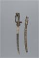 A Kandyan silver sword and scabbard (kasthane). Sri Lanka. Kandy period, 19th century - image-3