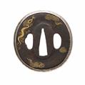 A Shôami iron tsuba. Edo period - image-2