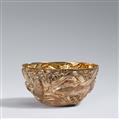 A small silver bowl. Meiji period - image-1