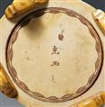 A round ivory shrine with Kannon Bosatsu inside. Meiji period - image-4