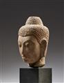 An Ayutthaya sandstone head of a Buddha. Thailand. 15th/16th century - image-2