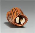 Shunga-Netsuke einer jungen Frau. Buchsbaum und Elfenbein. 19. Jh - image-2