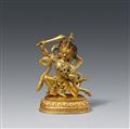 A Tibetan fire-gilt bronze figure of Achala. 18th/19th century - image-1