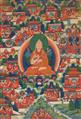 A Tibetan Thangka of Tsongkhapa. 19th century - image-1