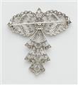 A platinum and diamond Belle Epoque bow brooch. - image-2