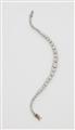 A Belle Epoque platinum and diamond tennis bracelet. - image-1