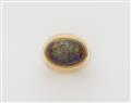 A German 18k gold and Andamoca opal ring. - image-1