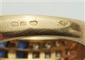 A French 18k gold diamond and sapphire eternity ring. - image-3