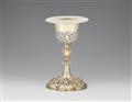 A Passau partial gilt silver communion chalice and patene - image-1