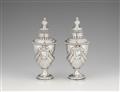 A pair of Amsterdam silver sugar casters - image-1