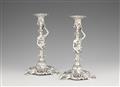 A pair of Lisbon silver candlesticks - image-1