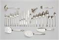 An extensive Copenhagen silver cutlery set 'Königin' - image-1