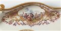An important Meissen porcelain platter with turquoise ground and Chinoiserie decor - image-9