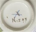 A Meissen porcelain tea bowl and saucer with a palace inventory number from the tower room of the residence palace Dresden - image-4