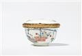 A Meissen porcelain tea bowl with palace inventory number, mounted as a box - image-1