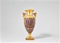 A Parisian porcelain amphora vase with herm handles - image-2