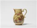 A rare Meissen porcelain coffee pot with café au lait ground and Oriental flower motifs - image-1