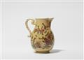 A rare Meissen porcelain coffee pot with café au lait ground and Oriental flower motifs - image-2