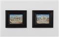 Two gouache paintings of marching soldiers - image-1