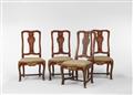 Four Italian laquered hardwood chairs - image-1