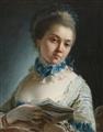 Carle (Charles André) van Loo - Portrait of a Lady, presumably the Maréchale de Lévis - image-1