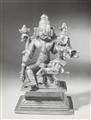 A Maharashtra copper alloy figure of Lakshmi-Narasimha. Central India. Early 19th century - image-3