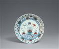 A doucai dish with lotus pond. Yongzheng period (1723-1735) - image-1