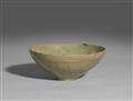 A Korean relief-decorated celadon bowl. Goryeo dynasty, 12th/13th century - image-1