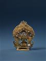 A Maharashtra copper alloy altar of Durga. Central India. Early 19th century - image-2