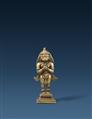 A Maharashtra copper alloy figure of Hanuman. Central India. 18th/19th century - image-1