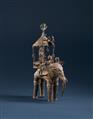 Die Göttin Danteshvari auf einem Elefanten. Bronze. Zentral-Indien, Chattisgarh, Bastar. 20. Jh. - image-1
